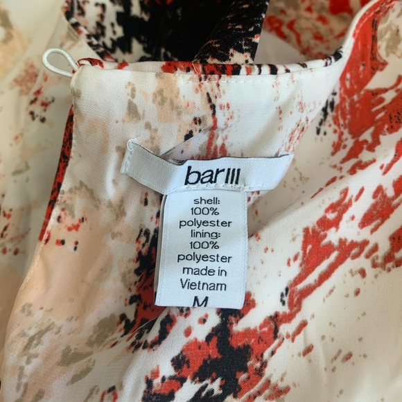 NWT! Bar III Asymmetrical Shift Print Dress, M - Picture 7 of 7